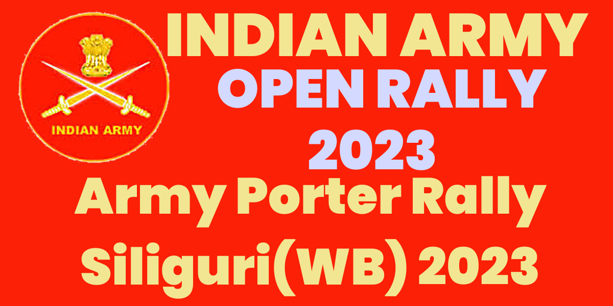 Army Porter Rally Siliguri West Bengal 2023